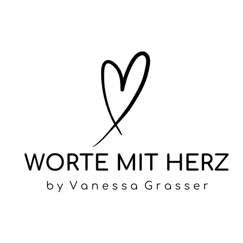Logo von Traurednerin Vanessa Grasser Worte mit Herz
